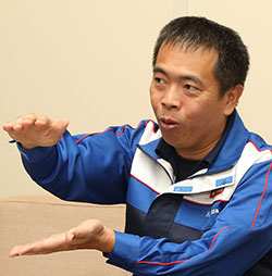 製造本部エンジニアリング部 部長代理 上原厚志(平成29年当時)