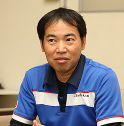 製造本部エンジニアリング部 エンジニアリング課長 嘉手苅 健一(平成29年当時)