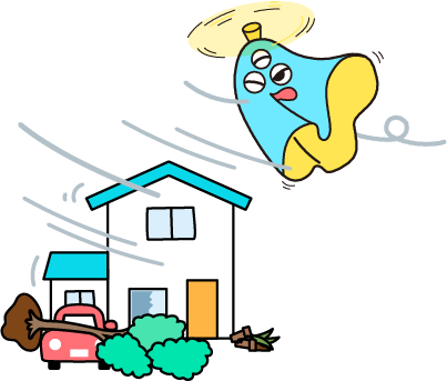 ウミカジと台風
