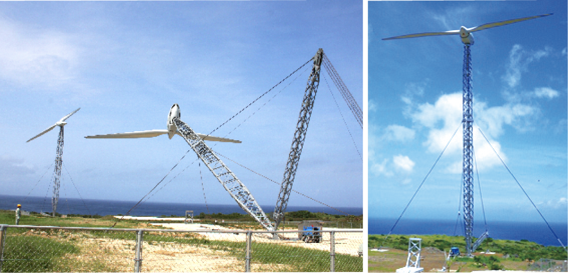 ［可倒式風力発電設備］