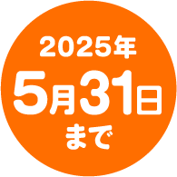 2025年5月31日まで
