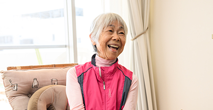 家庭菜園が趣味のご主人と２人暮らし