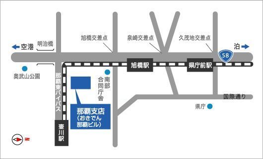 地図 那覇支店